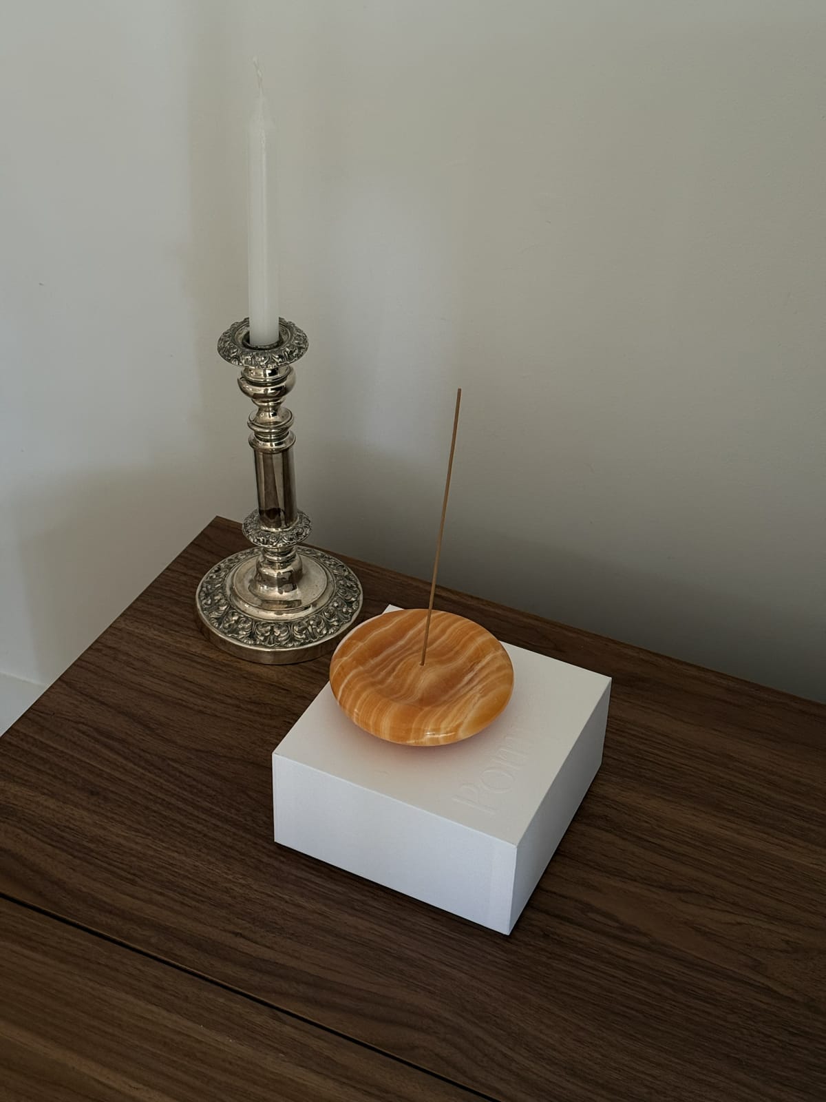 Tullio Incense Holder | Honey Onyx